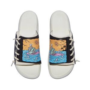 UIN Men's Summer Platform Slide Sandal Travel Shoes (SOS Mahon II Men)